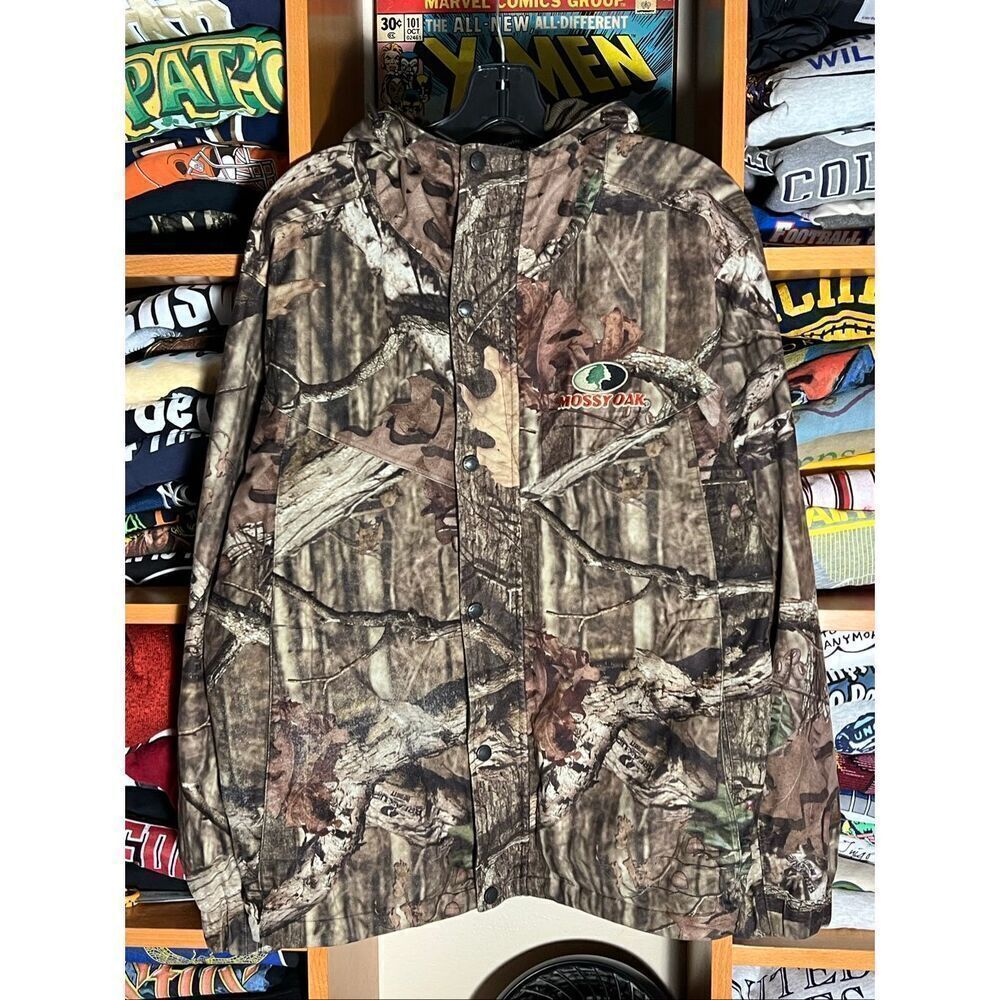 SOLDVintage Mossy Oak Camo Hooded Scent Control Jacket